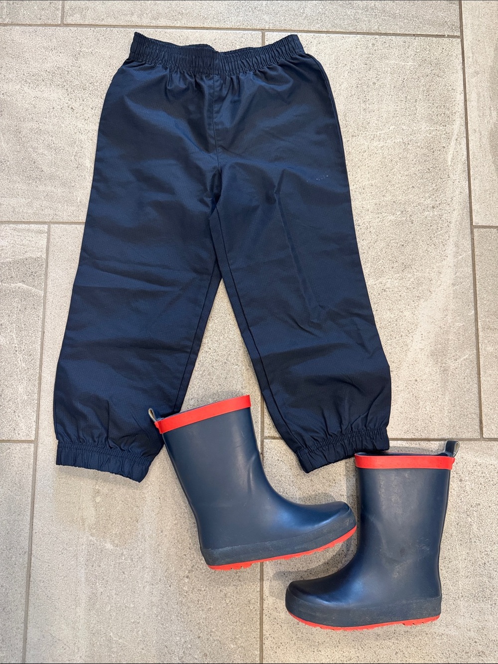Joe Fresh Boys Navy Blue Splash Pants & Boots